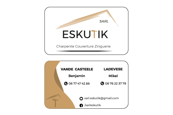 Carte de visite Eskutik réalisation Delafoy Quentin Web