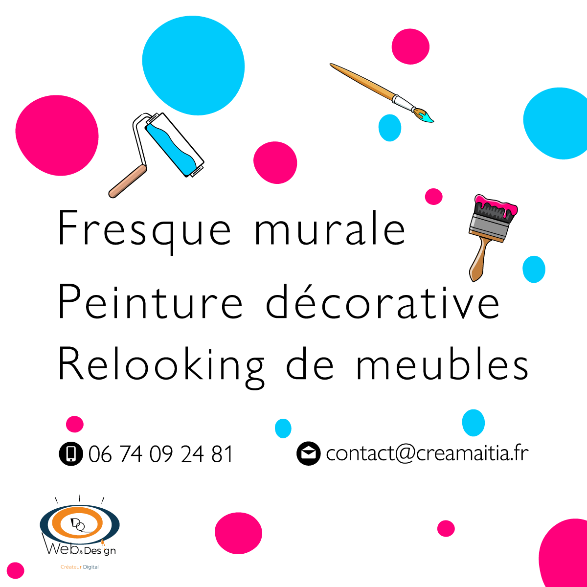 DQ WEB & Design Communication visuelle, design, Logo Créa Maïtia